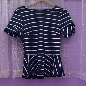 J Crew formal peplum top